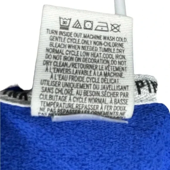 Pink Victoria's Secret Royal Blue Crewneck Sweatshirt Women's Size Small Preppy - Picture 8 of 10